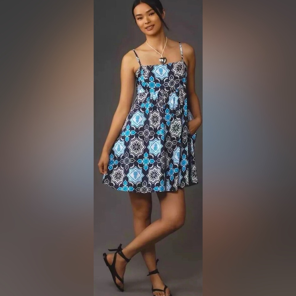 Anthropologie | Hutch Bandeau Sleeveless Cotton Play Dress Romper ZB12